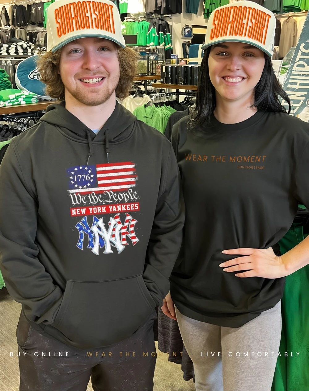 New York Yankees 1776 We The People USA flag shirt
