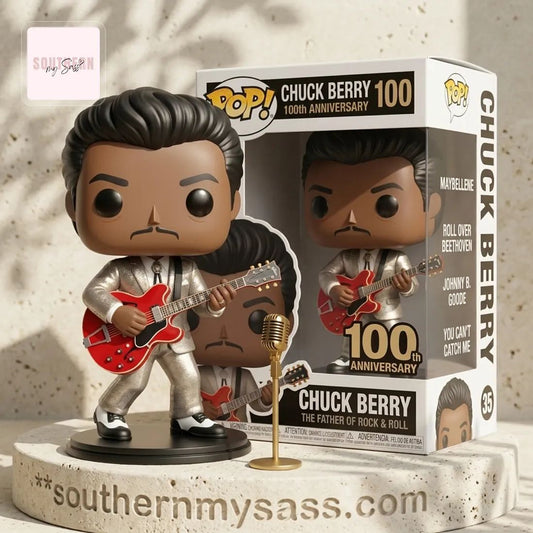 Chuck Berry 100th Anniversary Rock and Roll Legend Funko Pop Figure Doll