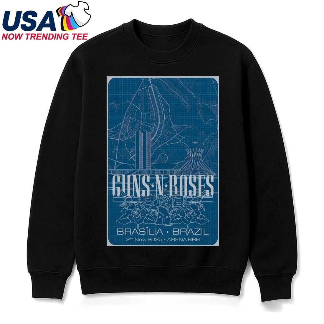 Guns N’ Roses Brasília Brazil Nov 2 2025 Poster Shirt