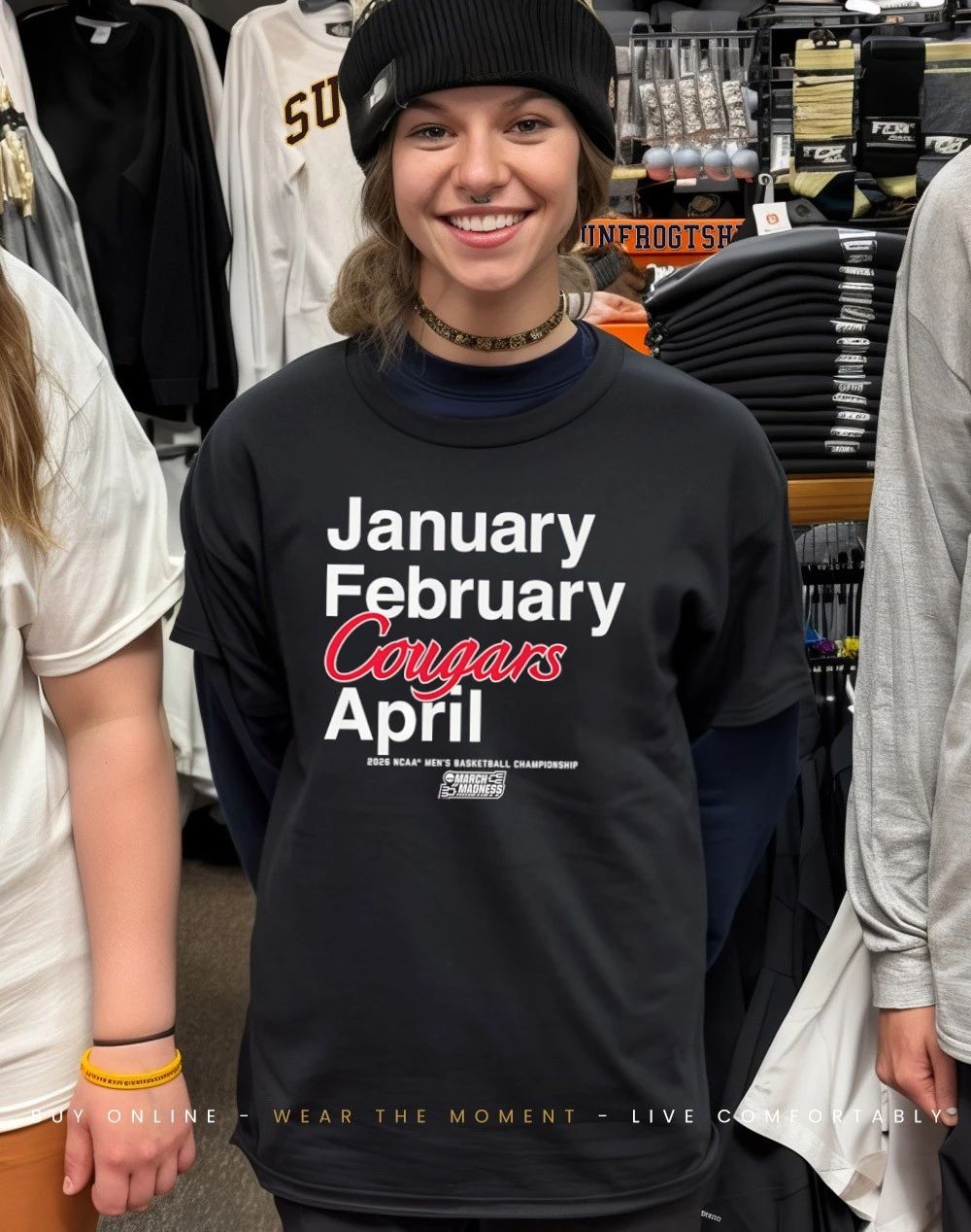 Houston Cougars MBB 2026 March Madness Month January February Cougars April shirt