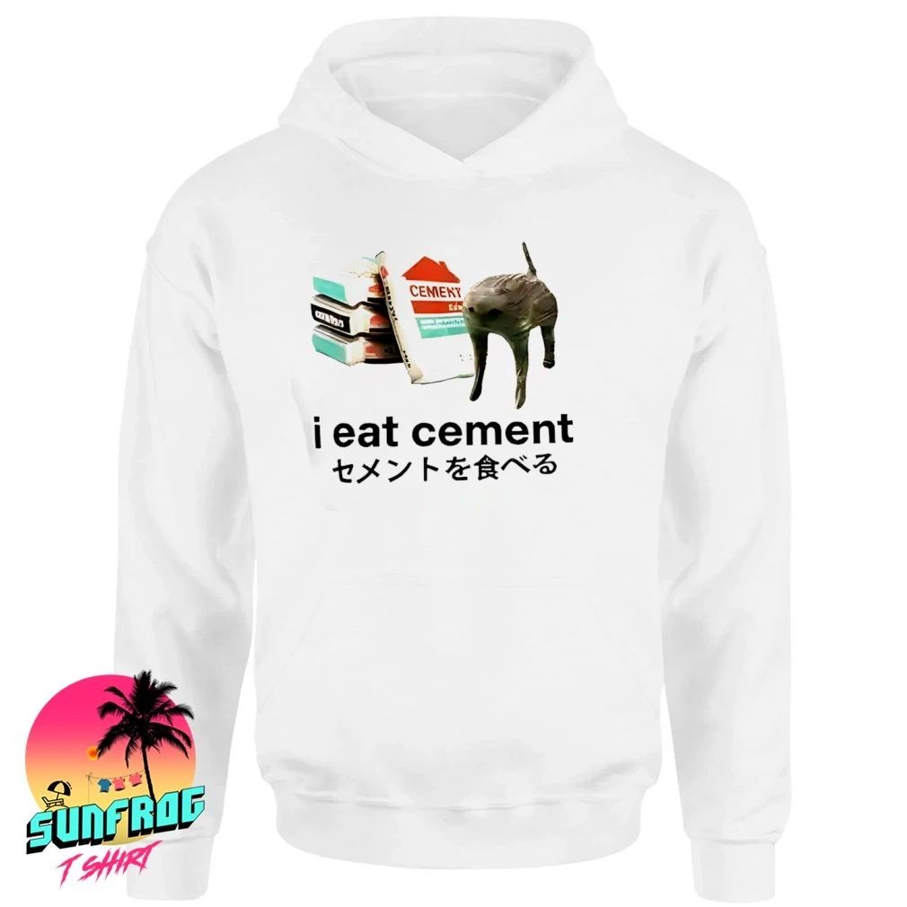 I eat cement cat funny shirt