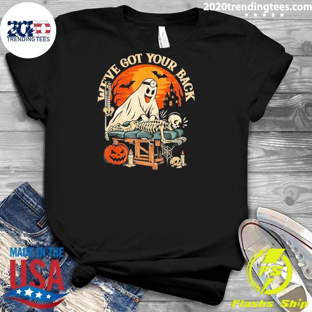 We’ve Got Your Back Ghost Chiropractic Spine Nurse Halloween Shirt