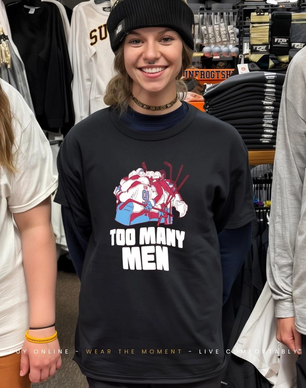 Too Many Men Avalanche hockey NHL shirt