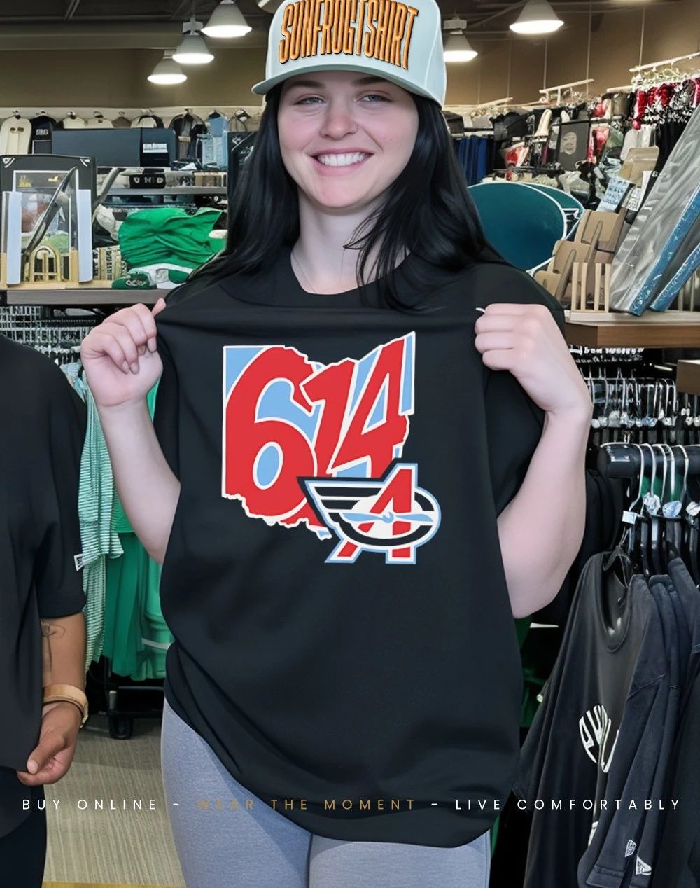 2026 UFL Columbus Aviators 614 Area Code map shirt