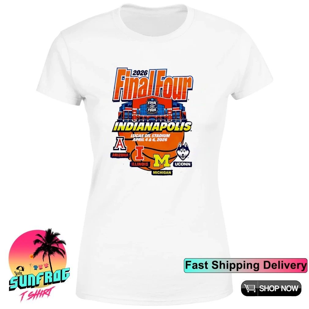 2026 Final Four Indianapolis Lucas Oil Stadium 4 Team Shirt