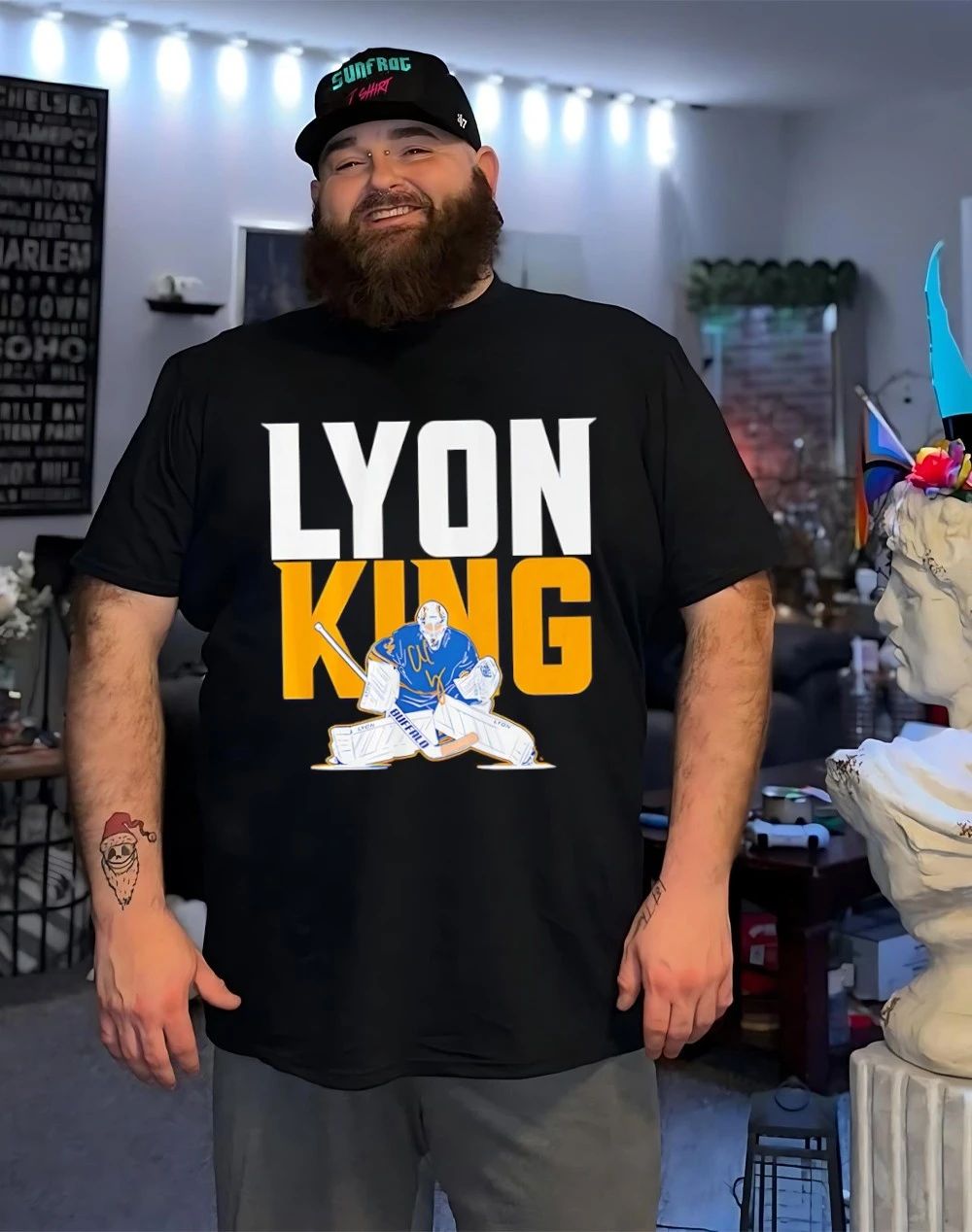 Alex Lyon Buffalo Sabres The Goalie King shirt
