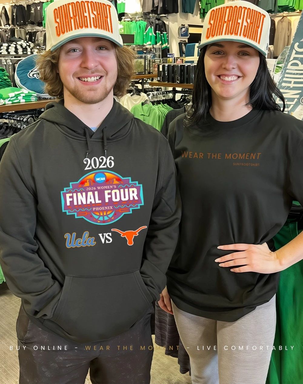 UCLA Bruins vs Texas Longhorns 2026 NCAA Women’s Basketball Final Four Phoenix Logos shirt