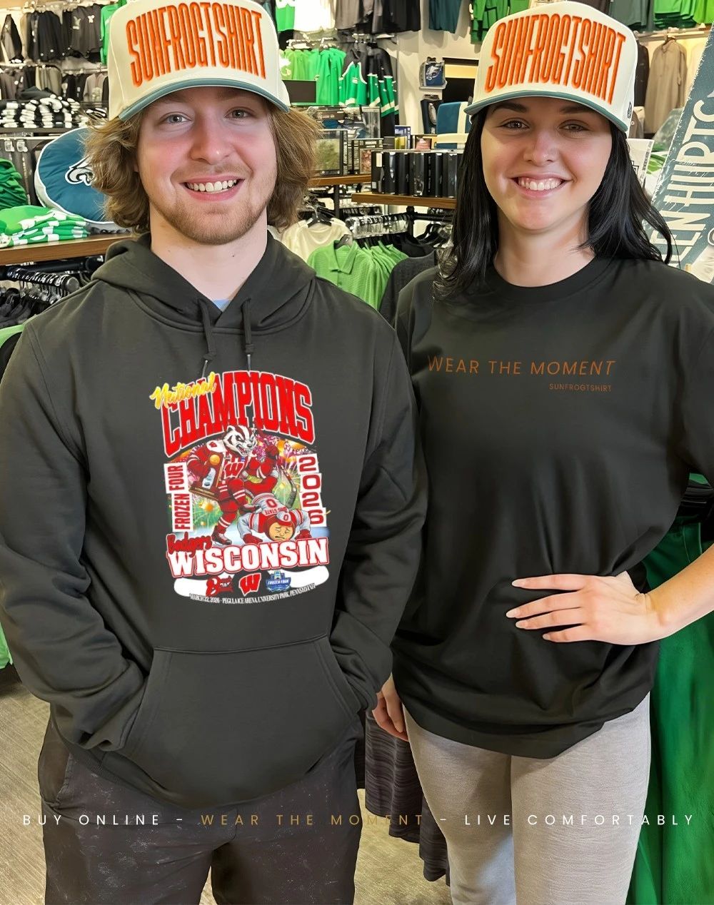 Wisconsin Badgers Women’s Ice Hockey 2026 National Champions mascot shirt