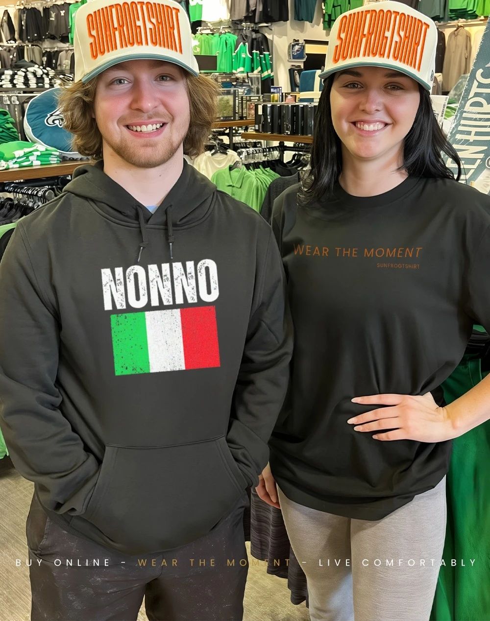 Nonno Italian flag shirt