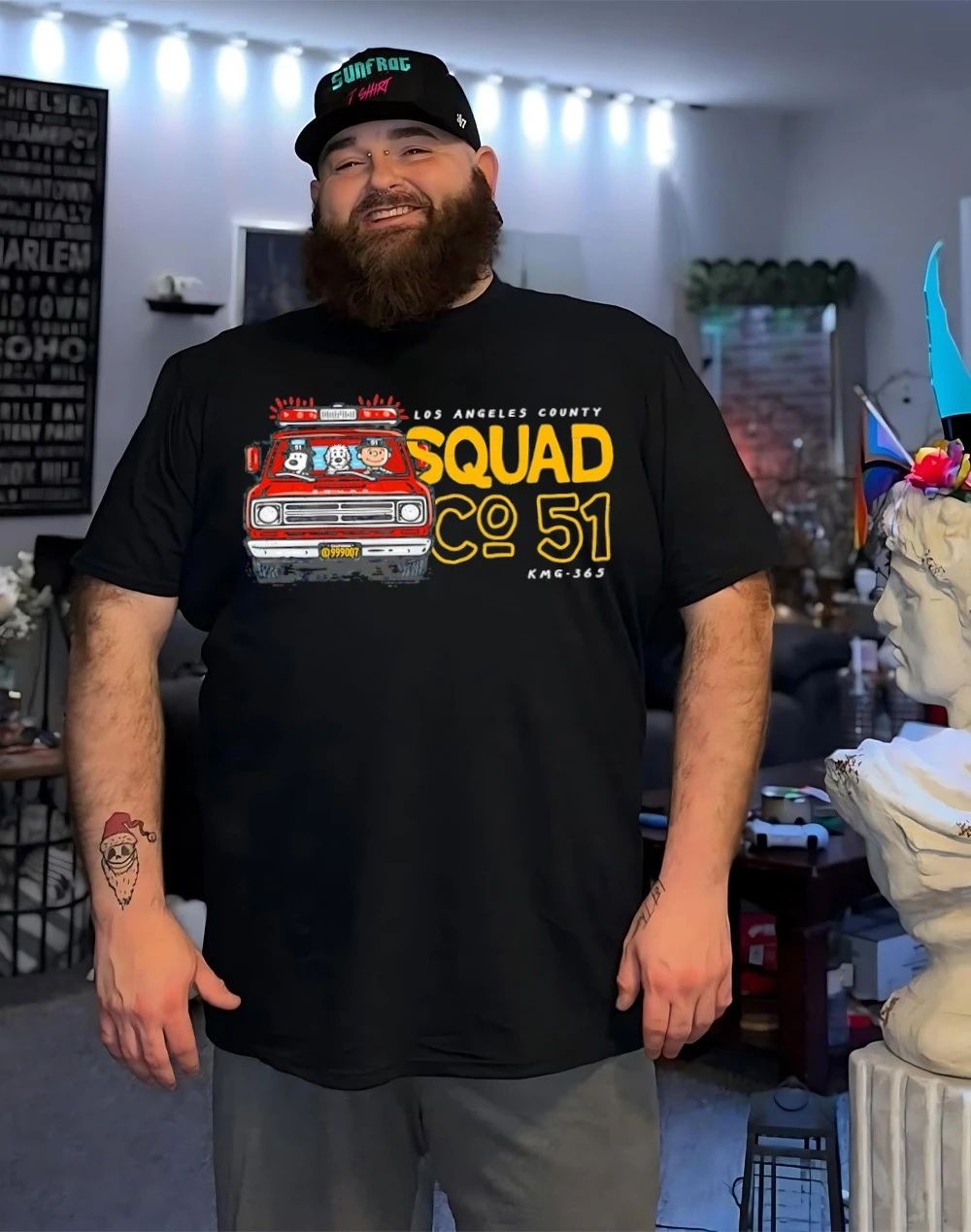 Boot Chuck and Snoop Los Angeles county Squad Co. 51 shirt