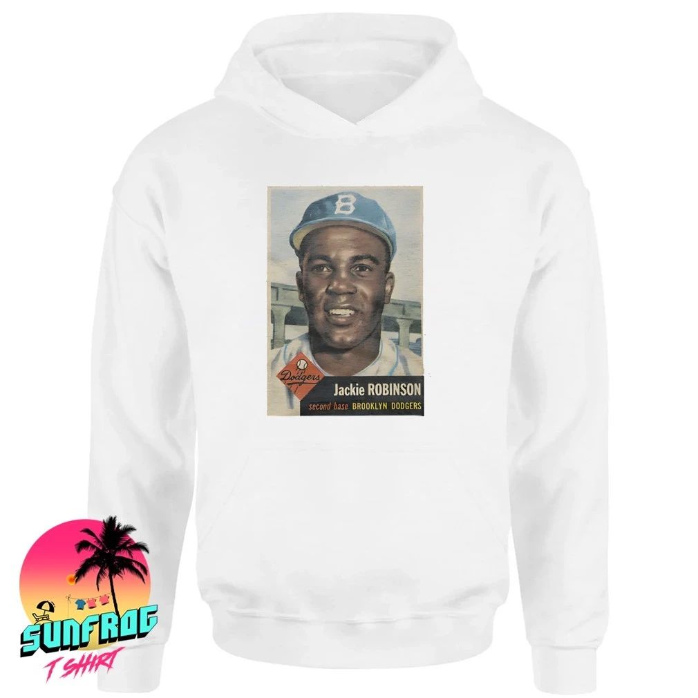Jackie Robinson Dodgers 1953 Topps Baseball shirt