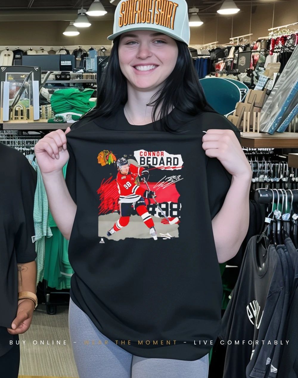 Chicago Blackhawks Connor Bedard Fresh Ice signature shirt