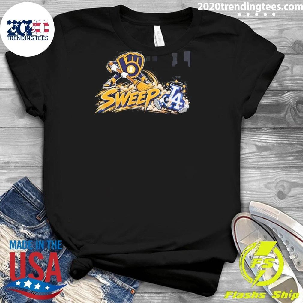 Milwaukee Brewers Sweep Los Angeles Dodgers 4-0 2026 NL Champions Shirt