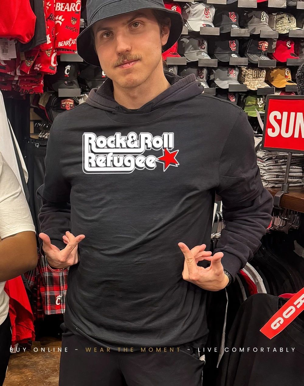 Rock and Roll Refugee star shirt