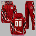 Brentford FC Personalized Tracksuit Hoodie And Jogger Pant Set
