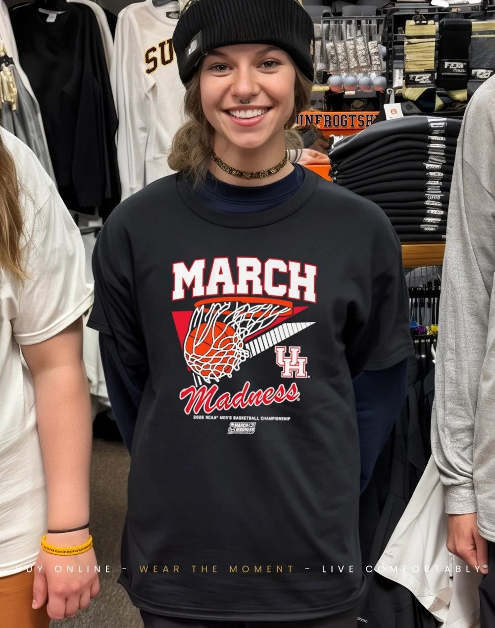 Houston Cougars MBB 2026 March Madness Retro Swish shirt