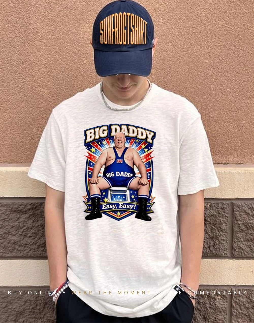 Big Daddy Easy Easy Wrestling graphic shirt