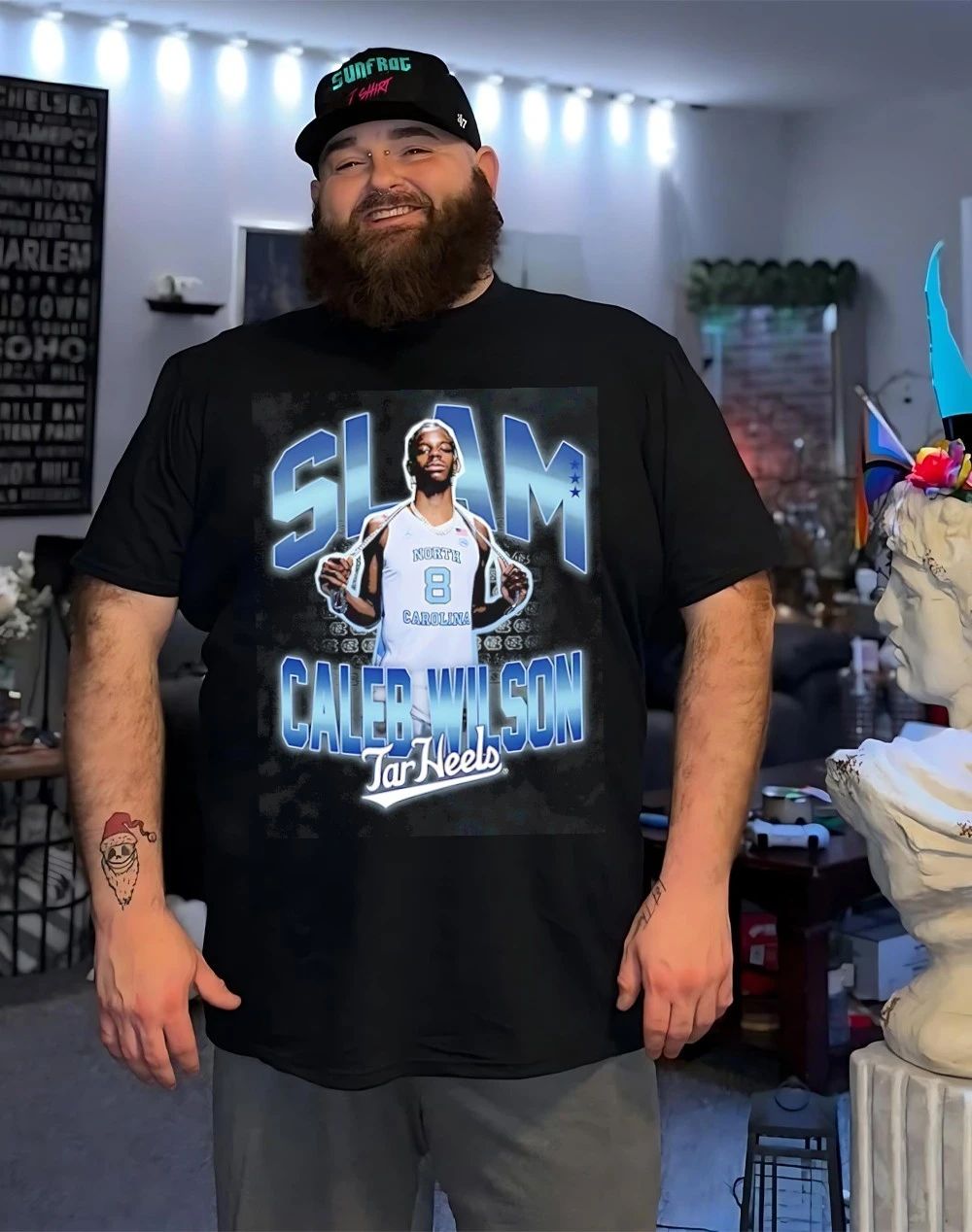 Caleb Wilson North Carolina Tar Heels SLAM 2026 shirt