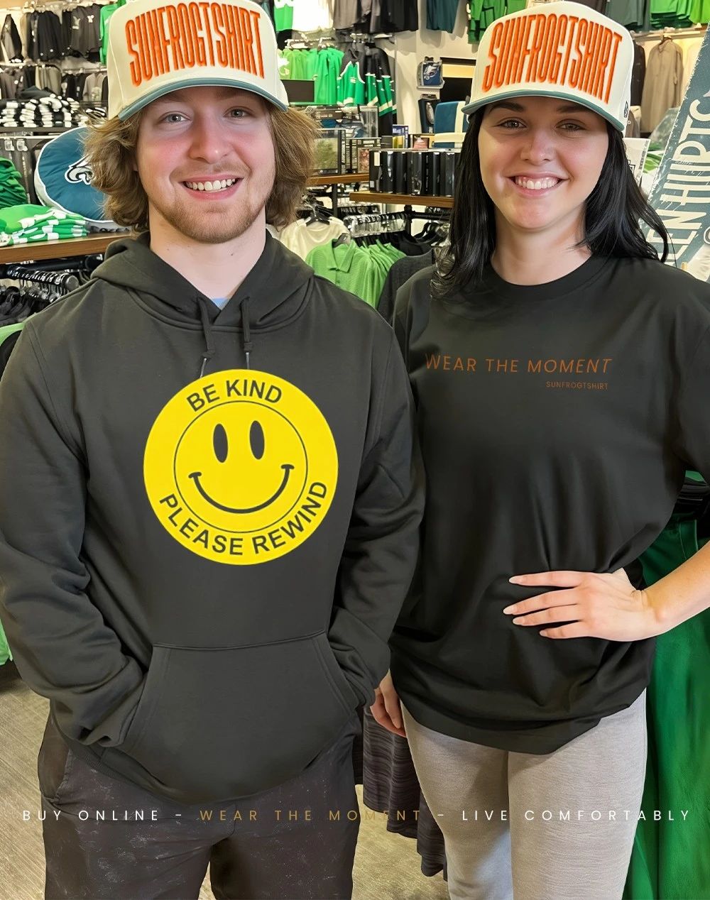 Smiley emoji be kind please rewind shirt