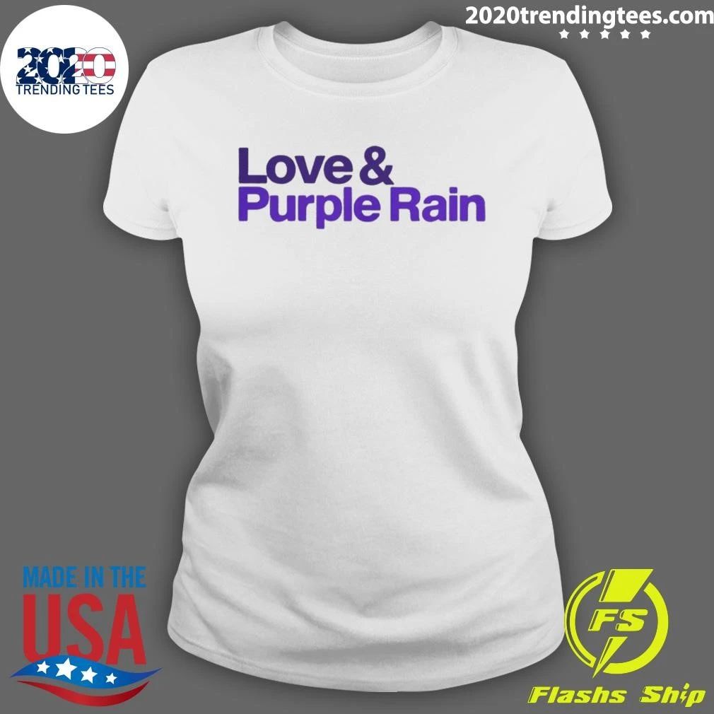 Minnesota Vikings Peace Love Purple Rain Shirt