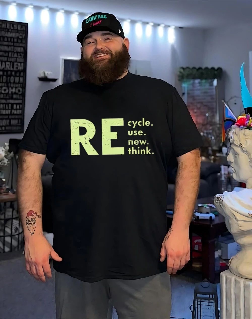 RE Think Green Cycle Use New Think shirt