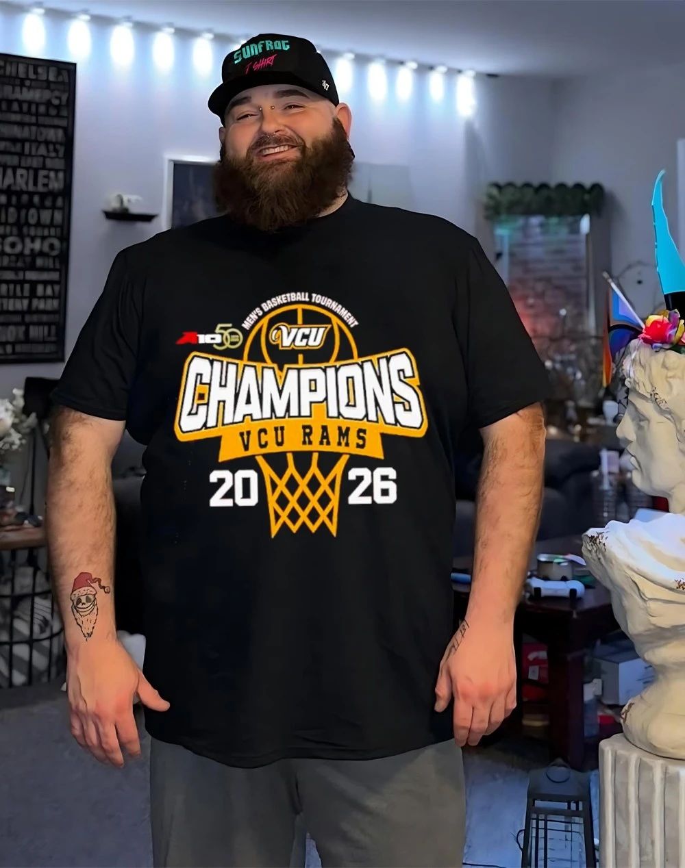 VCU Rams 2026 Atlantic 10 Men’s Basketball Tournament Champions Shirt