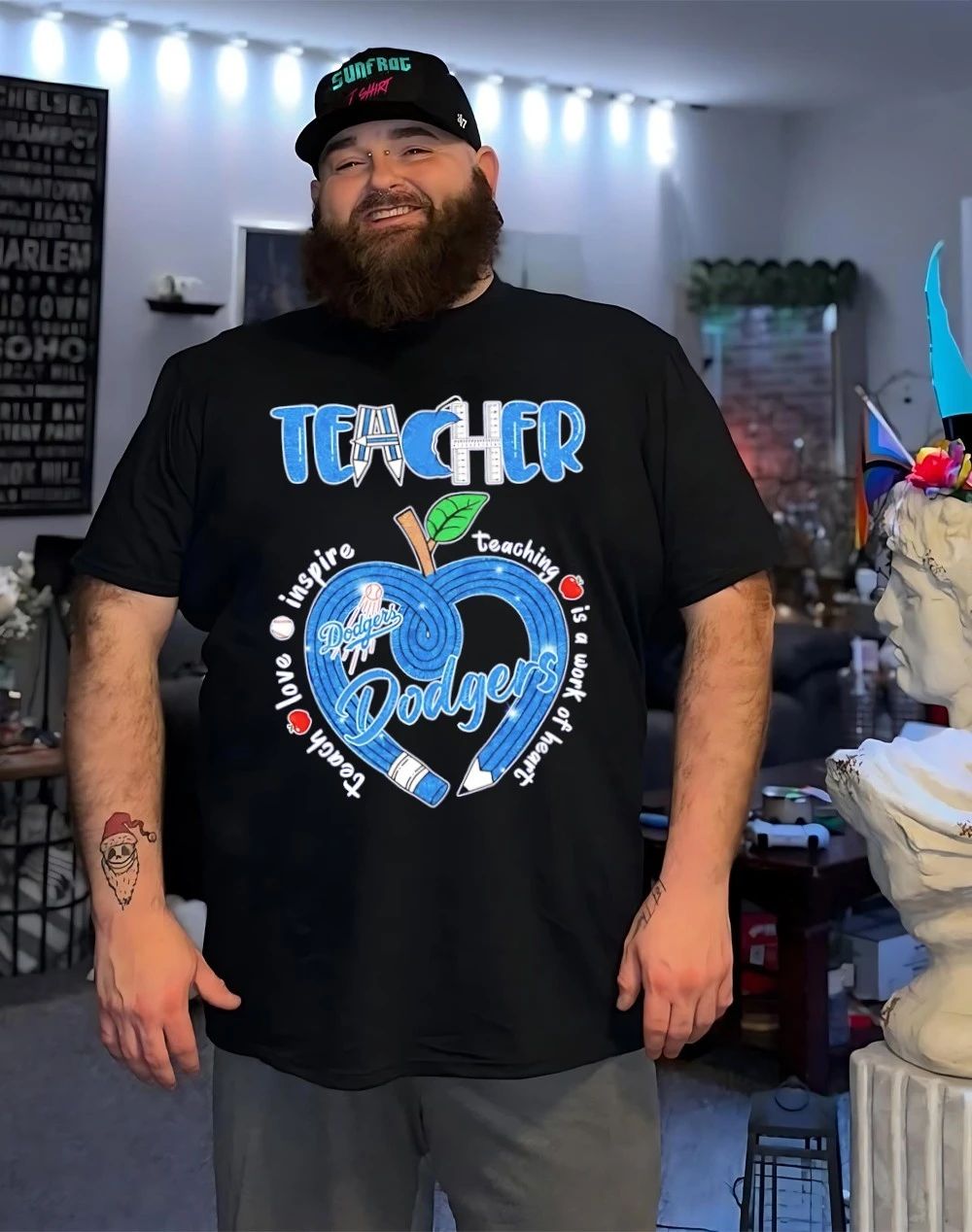Los Angeles Dodgers x Teacher Appreciation Day 2026 teaching is work of heart shirt