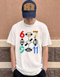 6-7 69 9.11 7 Ate 9 icon shirt