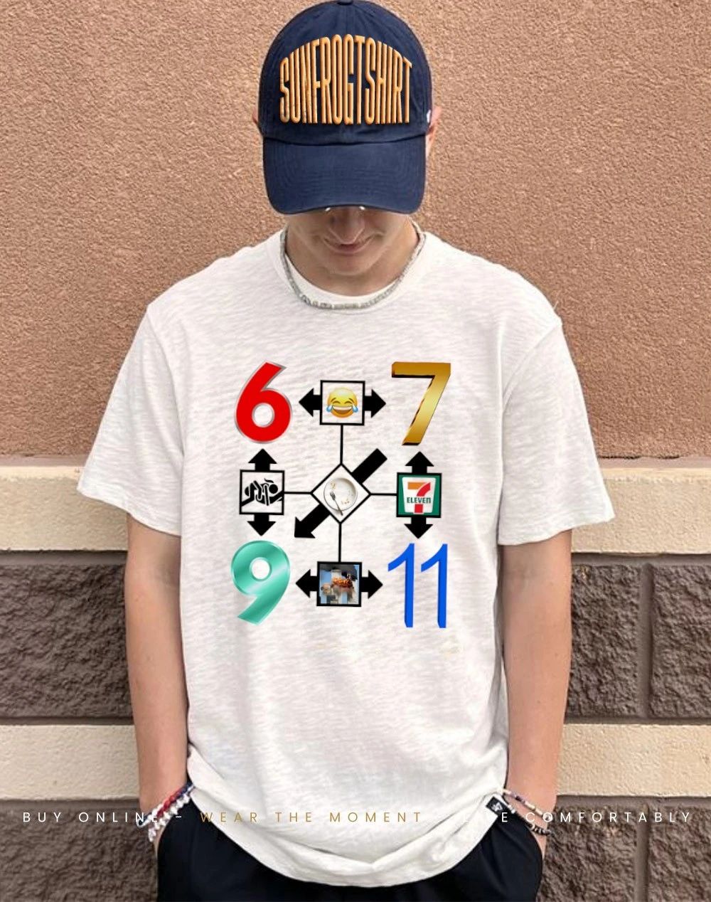 6-7 69 9.11 7 Ate 9 icon shirt