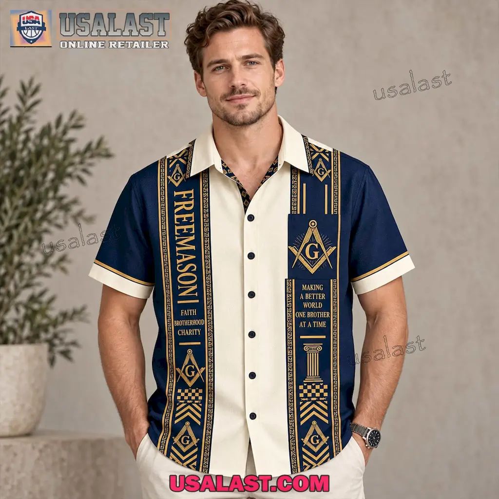Freemasonry Making A Better World Premium Hawaiian Shirt
