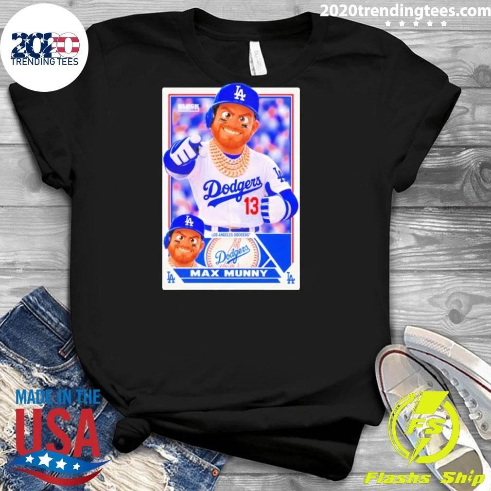 Max Munny Los Angeles Dodgers No 13 Block Legendz Shirt