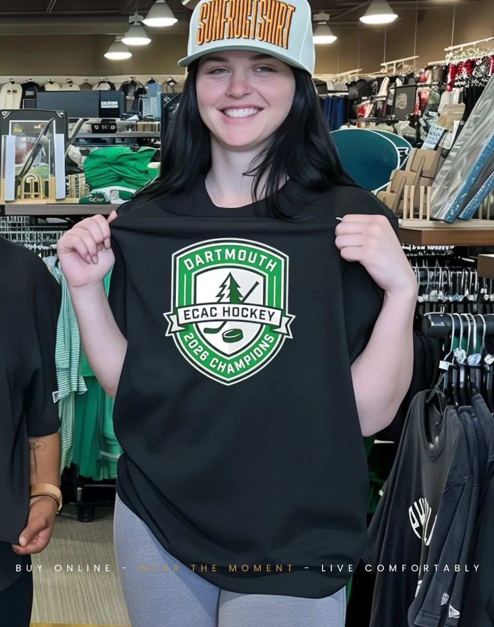 Dartmouth Big Green 2026 ECAC Hockey Champions logo shirt