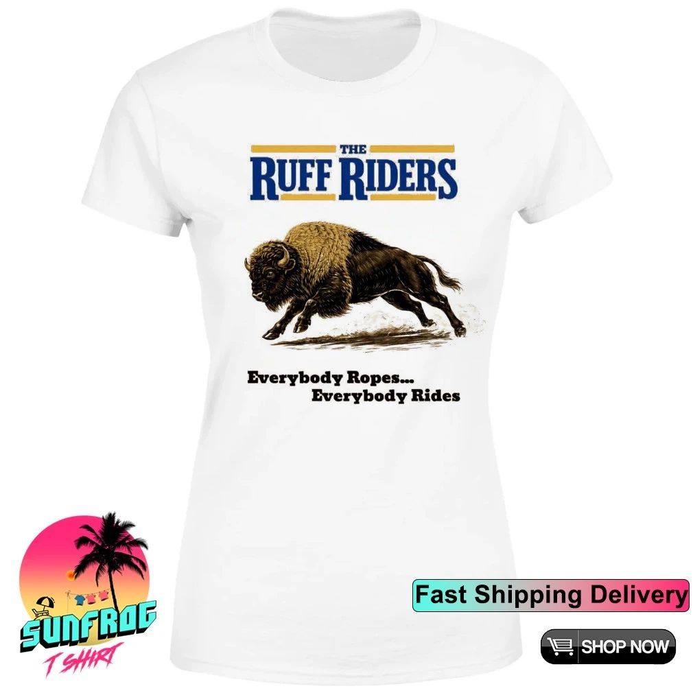 Buffalo Sabres the Ruff Riders everybody ropes everybody rides front and back shirt