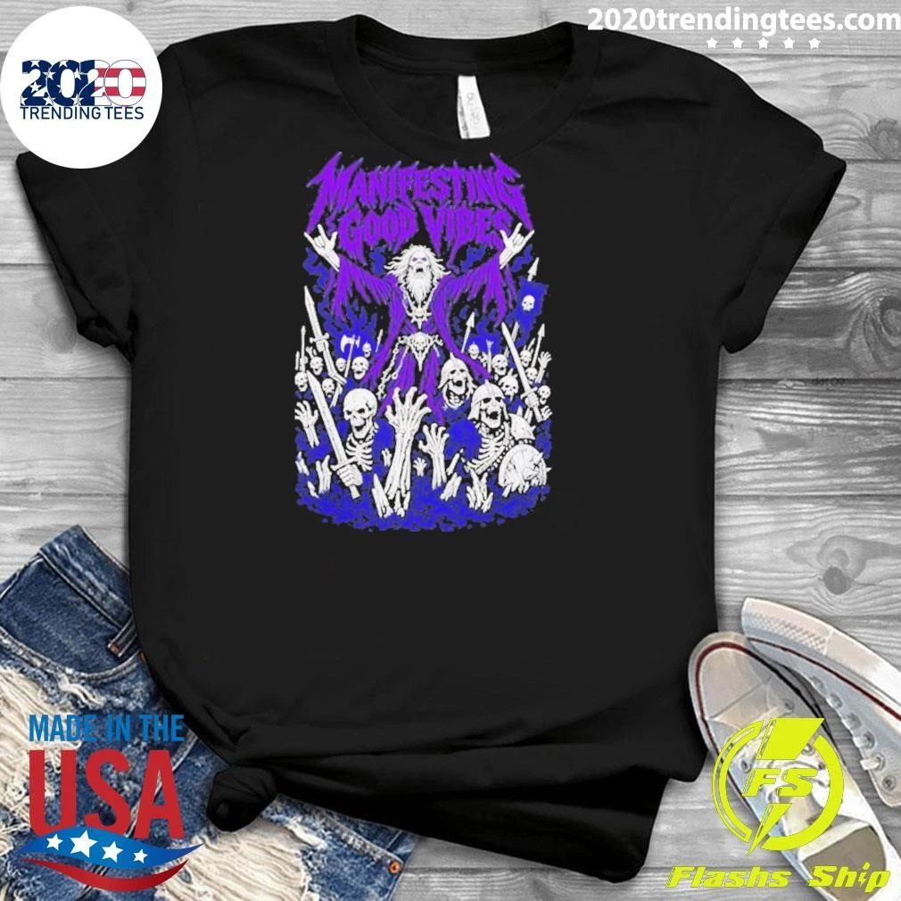 Manifesting Good Vibes Necromancer Wizard Shirt