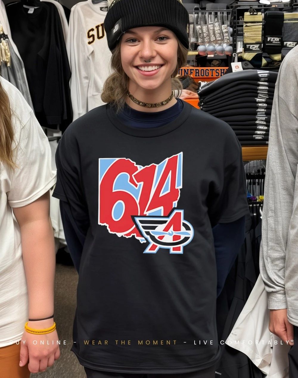 2026 UFL Columbus Aviators 614 Area Code map shirt