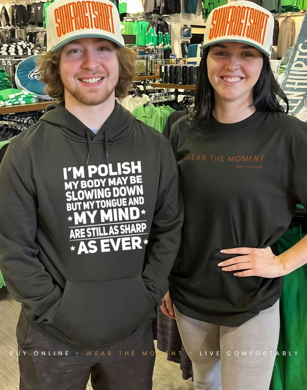 I’m polish my body may be slowing down but my tongue and my mind shirt