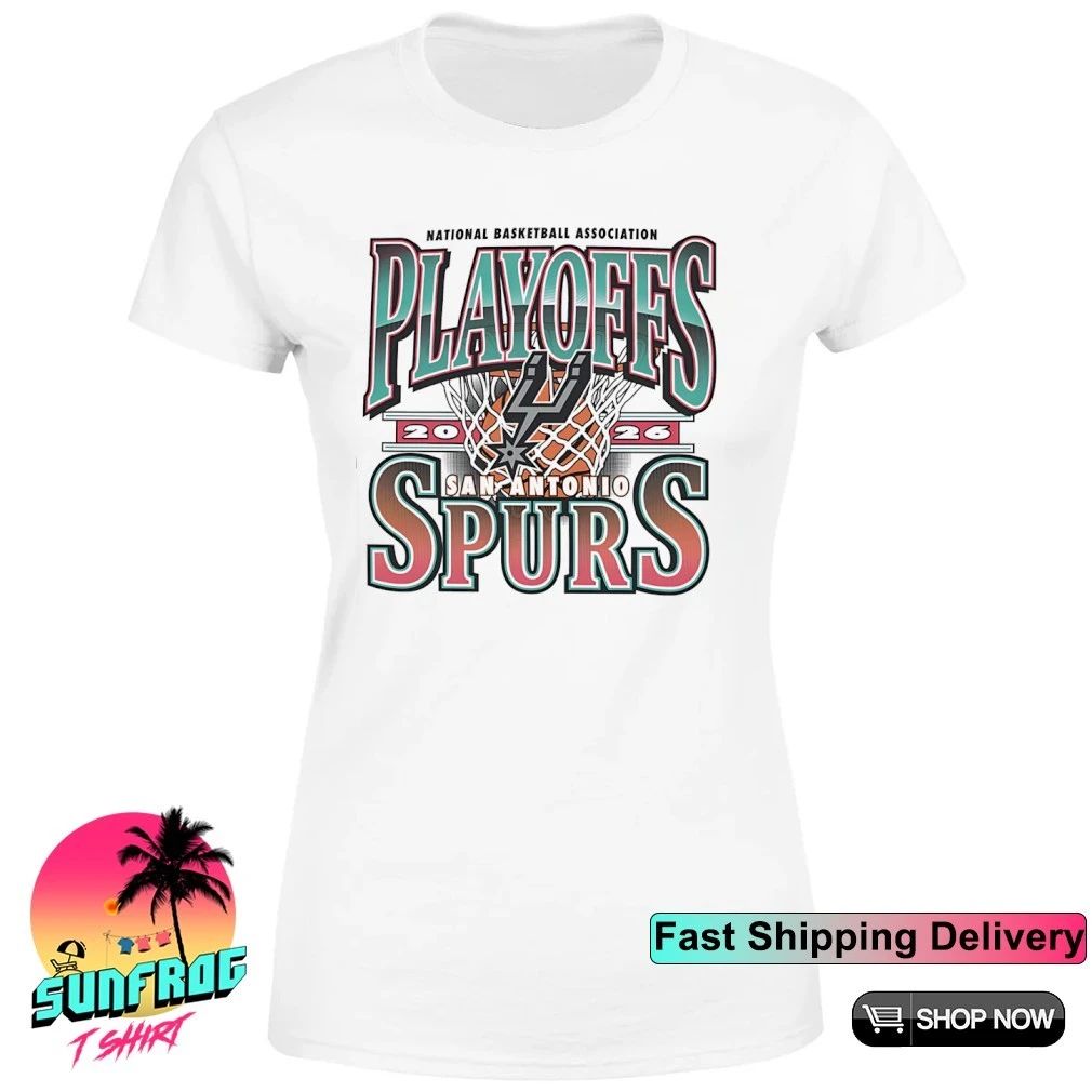 San Antonio Spurs 2026 NBA Playoffs Hardwood shirt