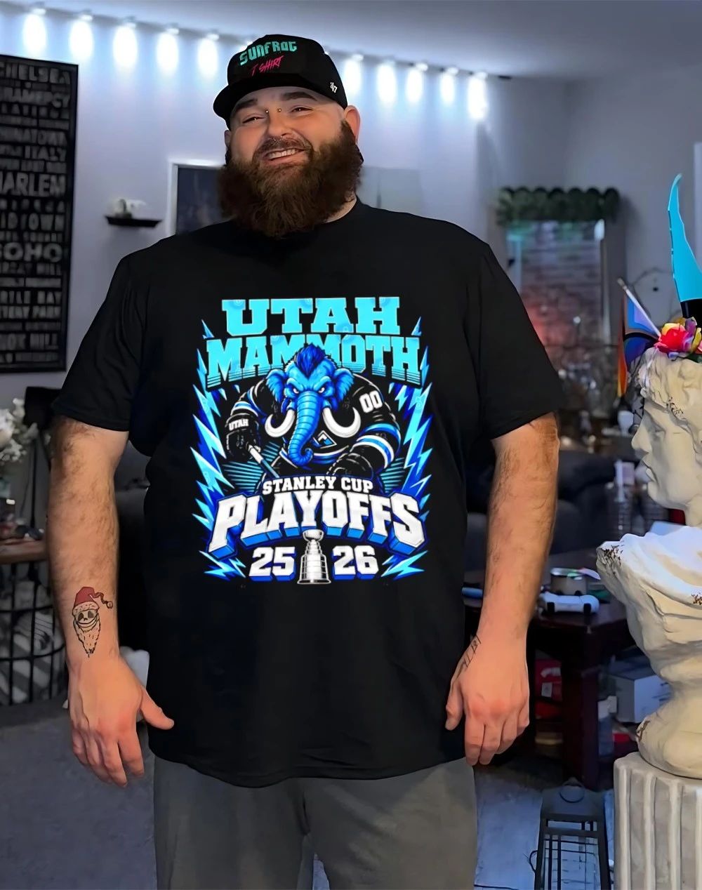 Utah Mammoth Stanley Cup Playoffs ’25 ’26 mascot shirt