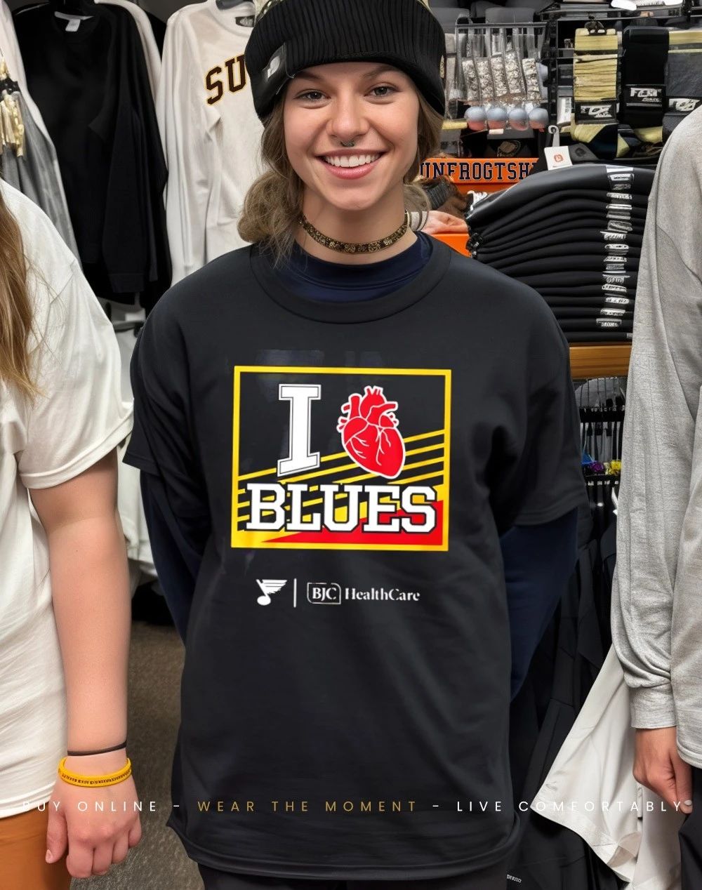 2025 Bjc Healthcare I Heart Blues Shirt