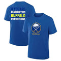 If you are reading this Buffalo Sabres won yesterday front and back shirt