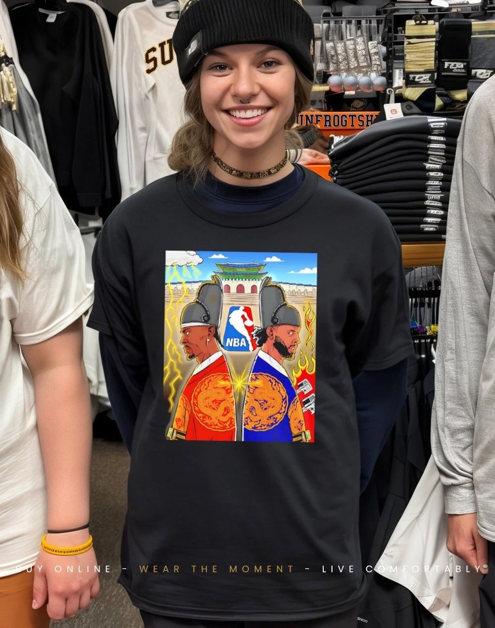 Shai Gilgeous-Alexander and Cade Cunningham 2026 NBA Korea shirt