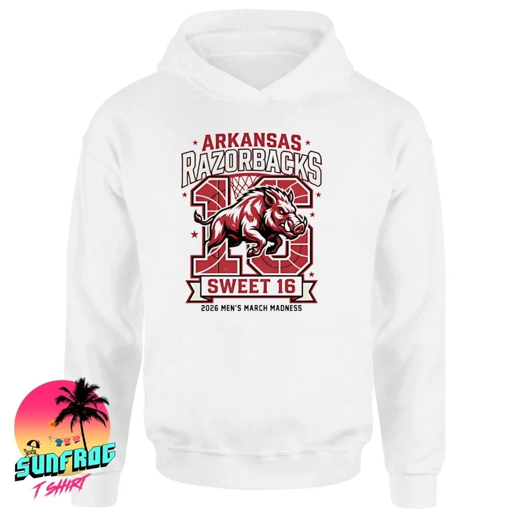 Arkansas Razorbacks Sweet 16 2026 Men’s March Madness mascot shirt
