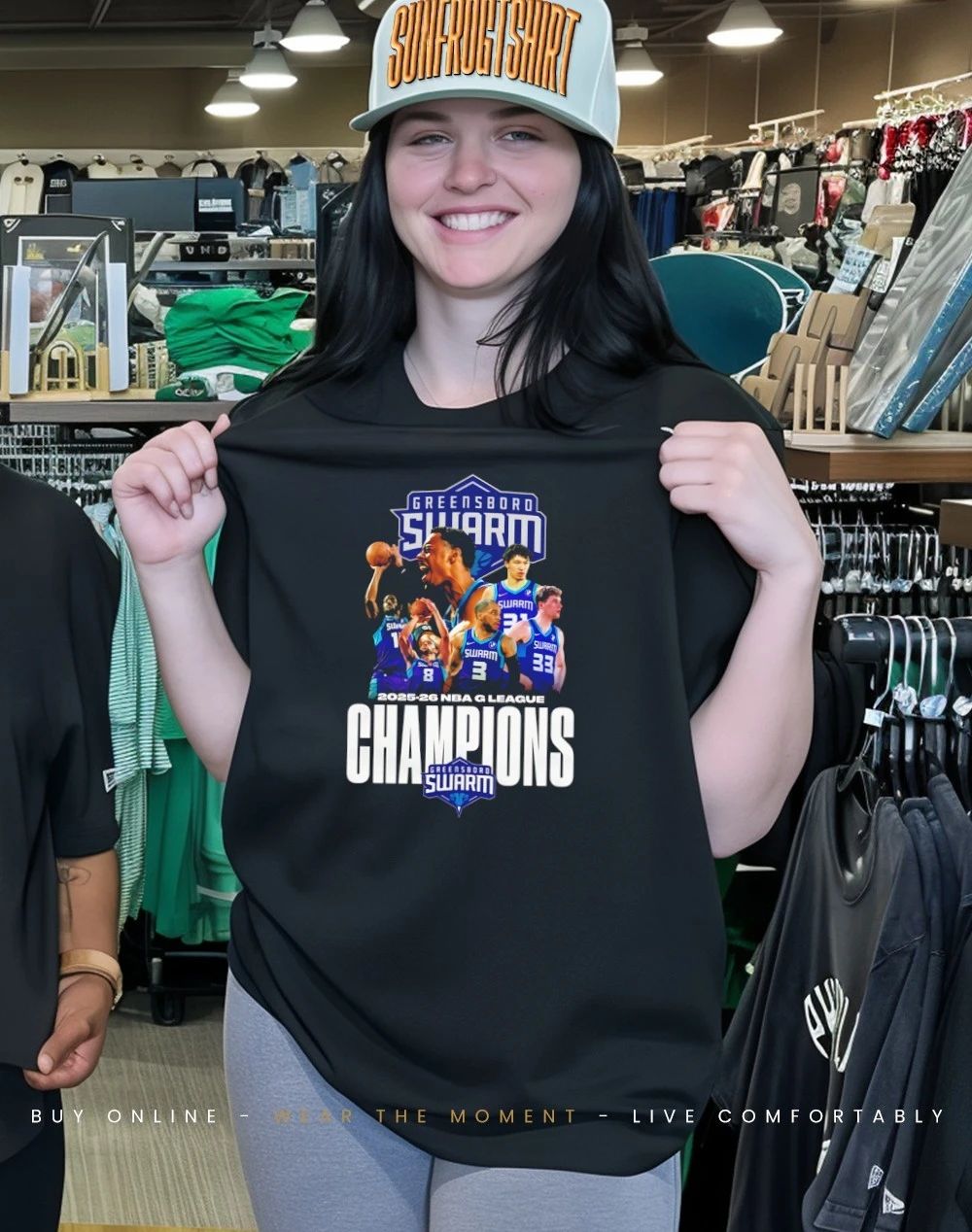 Greensboro Swarm G League Champions 2025-26 graphic shirt