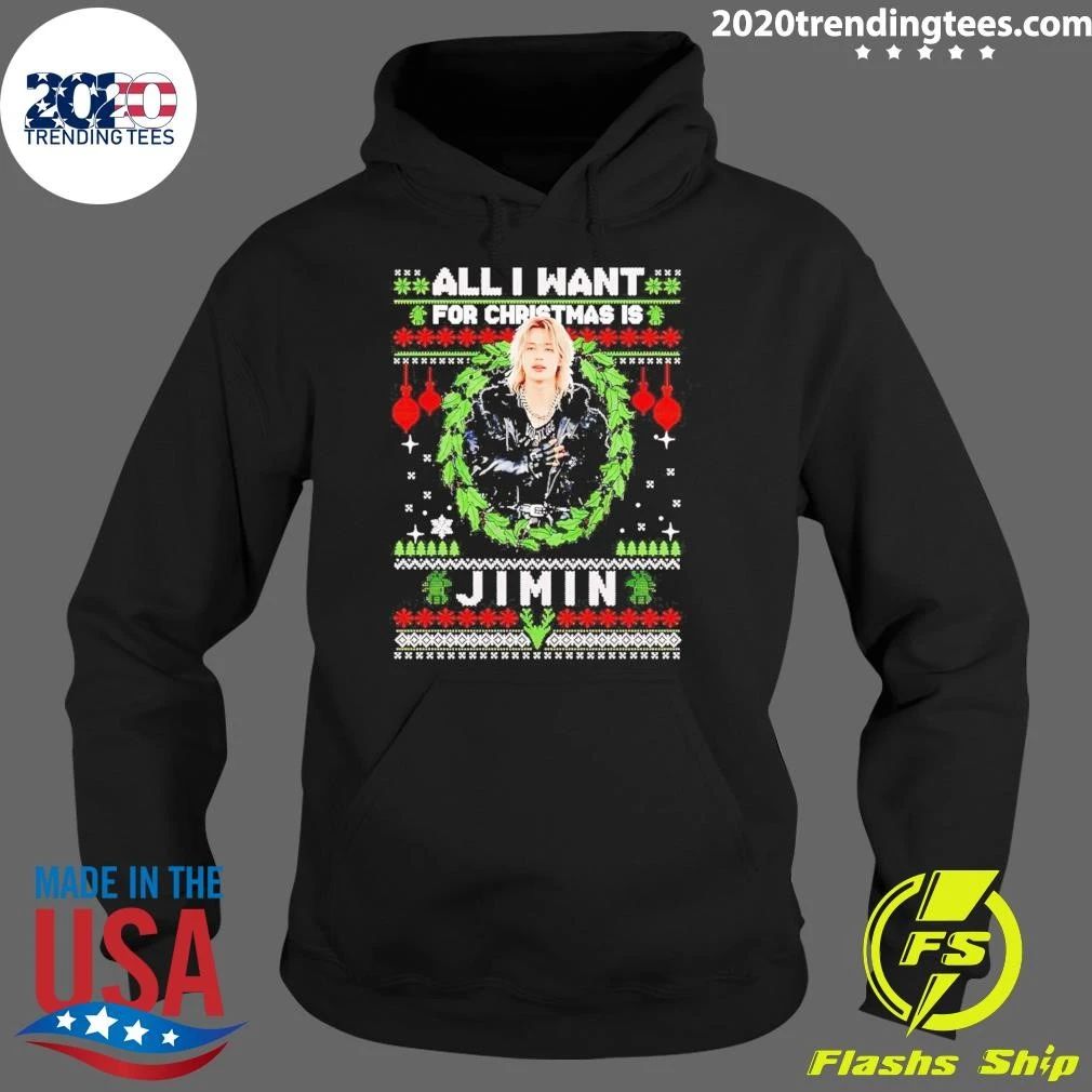 All I Want For Christmas Is Jimin Bts K-Pop Sweater Shirt