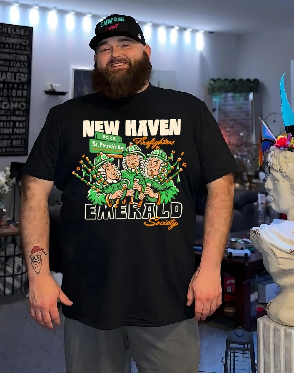 New Haven Firefighters Emerald society 2026 St. Patrick’s Day shirt