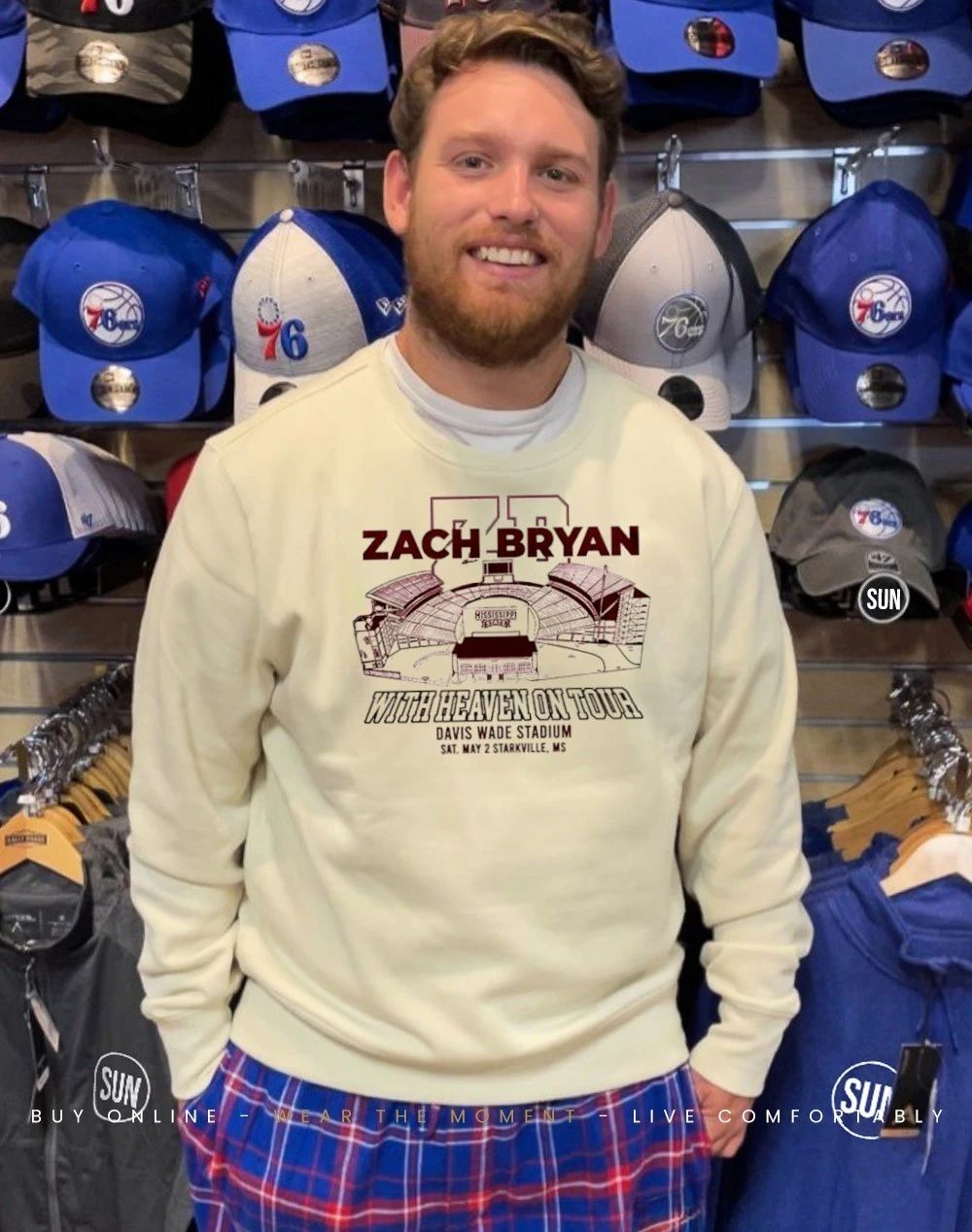 Mississippi State Bulldogs x Zach Bryan 2026 Tour Davis Wade Stadium shirt