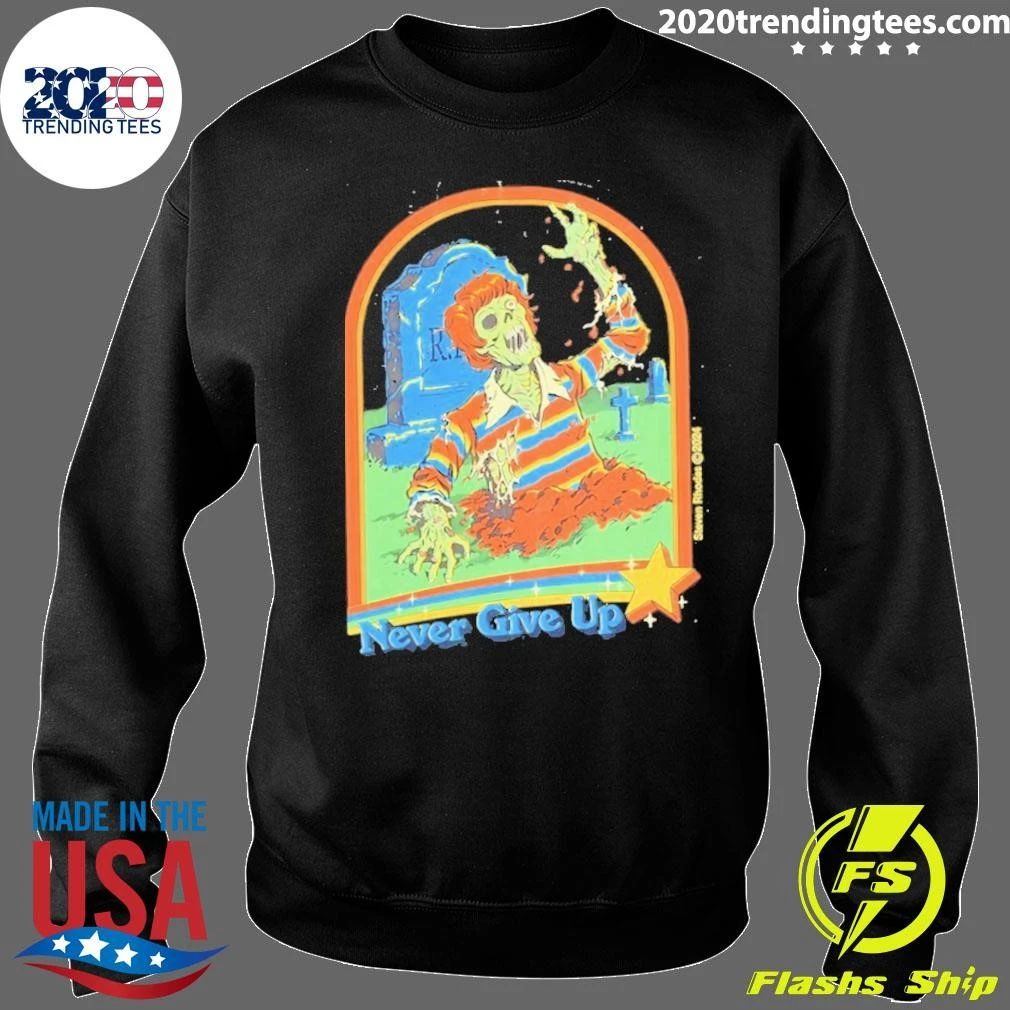 Steven Rhodes Never Give Up Zombie 2026 Shirt
