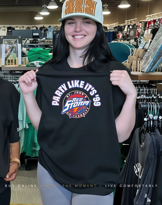 St. John’s Basketball Party Like It’s 1999 logo shirt