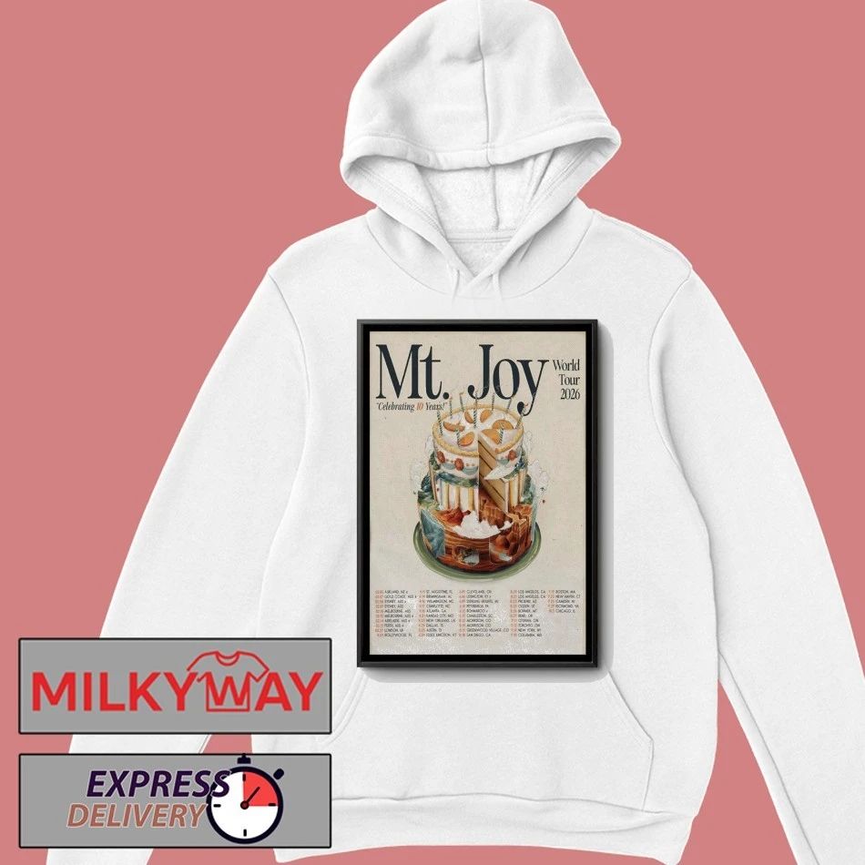 MT. Joy World Tour 2026 Celebrating 10 Years Poster shirt