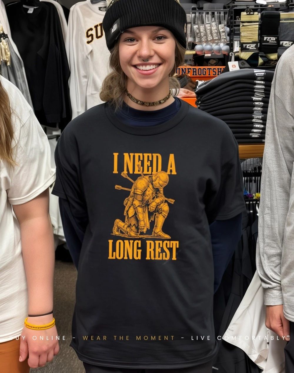 I need a long rest knight shirt